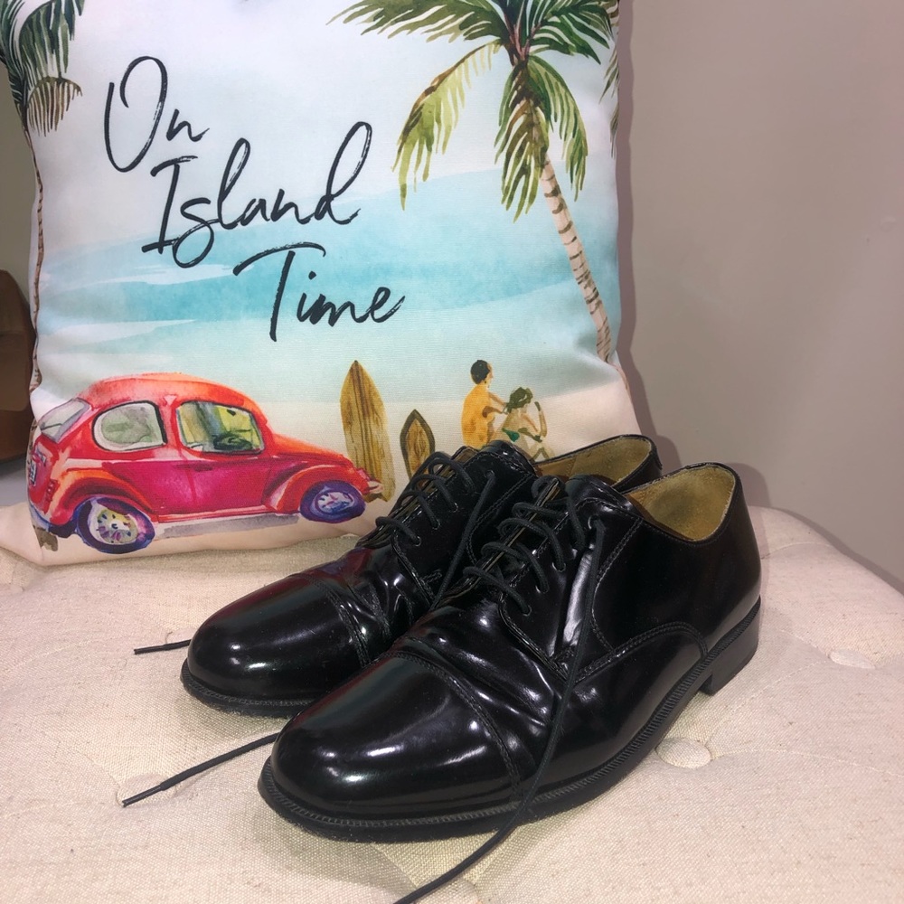 Cole Haan 08330 Caldwell Cap Toe Oxford Black Dress Shoes - Picture 2 of 11